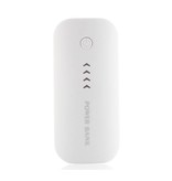 Stuff Certified® Cargador de batería de emergencia externo de 5600mAh Power Bank, blanco