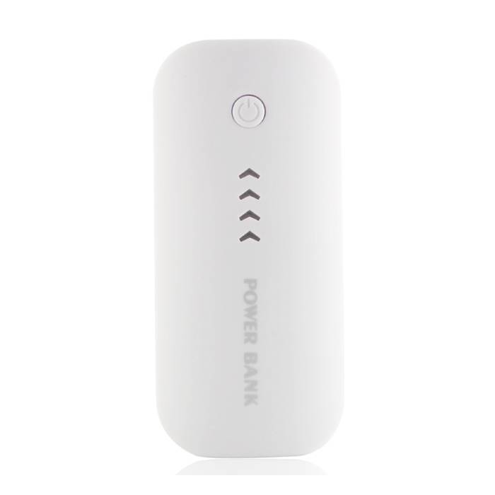 Cargador de batería de emergencia externo de 5600mAh Power Bank, blanco