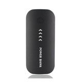 Stuff Certified® Externes 5600mAh Powerbank Notfall Akku Ladegerät Schwarz