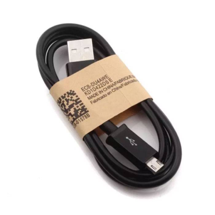 2er-Pack USB 2.0 - Micro-USB-Ladekabel Ladedaten Kabeldaten Android 1 Meter Schwarz