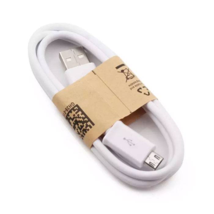 USB 2.0 - Micro-USB Kabel do ładowania Ładowarka Kabel do transmisji danych Android 1 metr Biały