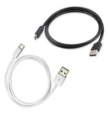 Stuff Certified® 5er-Pack USB - USB-C-Ladekabel Datenkabel Android 1 Meter Schwarz / Weiß