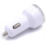 Stuff Certified® High Speed Double Car Charger / Dual Carcharger 5V - 3.1A White