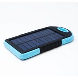 Stuff Certified® External 5000mAh Solar Charger Power Bank Solar Panel Emergency Battery Battery Charger Sun Blue