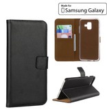 Stuff Certified® Samsung Galaxy S7 Edge - Funda con tapa tipo billetera Carcasa Cas Case Wallet Negro