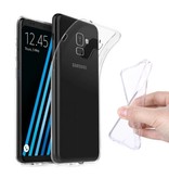 Stuff Certified® Samsung Galaxy A7 2018 Funda transparente transparente Funda de silicona TPU