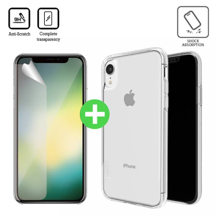 coque iphone xr film protection