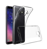 Stuff Certified® Samsung Galaxy A8 2018 Transparentes TPU-Gehäuse + Displayschutzfolie
