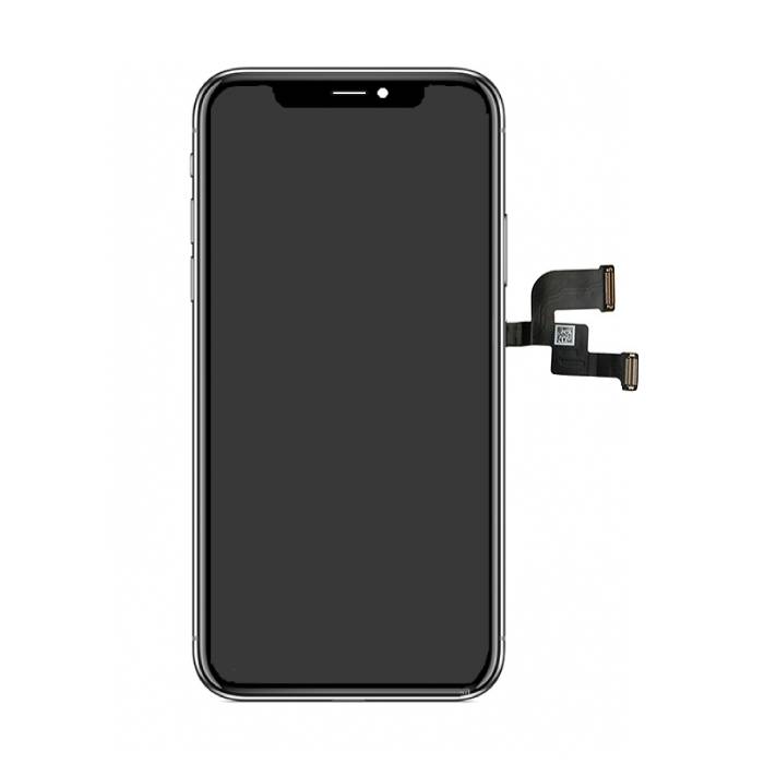 Stuff Certified® Ekran iPhone X (ekran dotykowy + OLED + części) Jakość A + - czarny + narzędzia