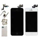 Stuff Certified® iPhone 5 Wstępnie zmontowany ekran (ekran dotykowy + LCD + części) Jakość A + - czarny + narzędzia