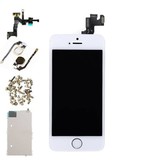 Stuff Certified® iPhone 5S Wstępnie zmontowany ekran (ekran dotykowy + LCD + części) Jakość A + - biały + narzędzia