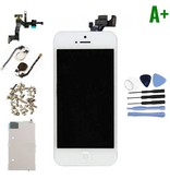 Stuff Certified® iPhone 5 Pre-assembled Screen (Touchscreen + LCD + Parts) A + Quality - White + Tools