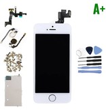 Stuff Certified® Écran pré-assemblé pour iPhone 5S (écran tactile + LCD + pièces) A + Qualité - Blanc + Outils