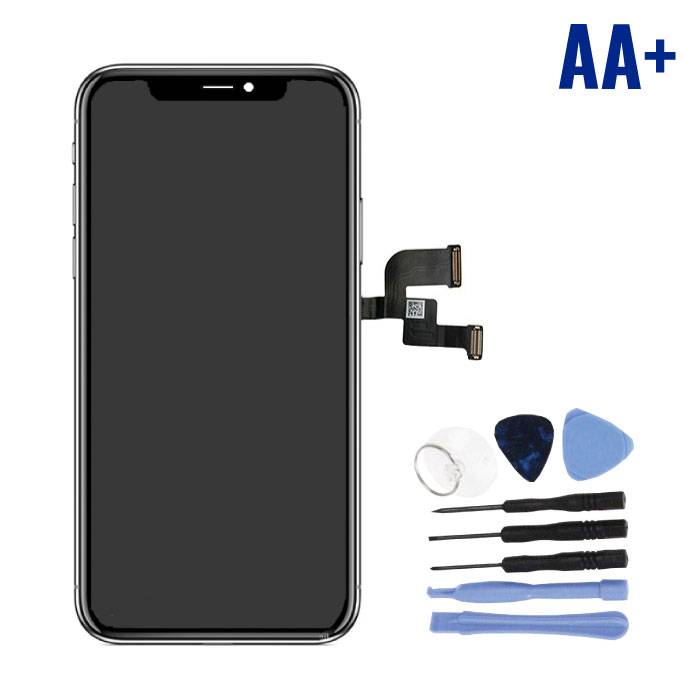 Écran iPhone X (écran tactile + OLED + Pièces) AA + Qualité - Noir + Outils