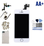 Stuff Certified® iPhone 5S Wstępnie zmontowany ekran (ekran dotykowy + LCD + części) AA + Jakość - biały + narzędzia