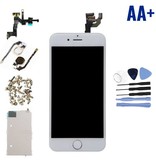 Stuff Certified® iPhone 6 4,7 "Wstępnie zmontowany ekran (ekran dotykowy + LCD + części) AA + Jakość - biały + narzędzia