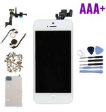 Stuff Certified® iPhone 5 Pre-assembled Screen (Touchscreen + LCD + Parts) AAA + Quality - White + Tools