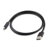 Stuff Certified® USB - USB-C Ladekabel Ladegerät Daten Kabeldaten Android 3 Meter Schwarz