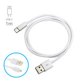 Stuff Certified® USB - Cable de carga USB-C Cable de datos Android 1 metro Blanco