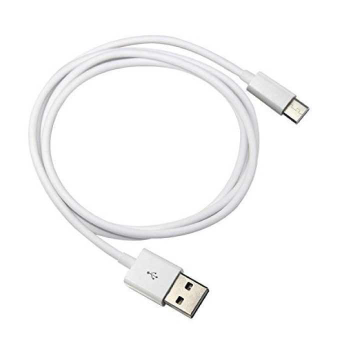 Kabel do ładowania USB-C Kabel do transmisji danych Android 1 metr Biały