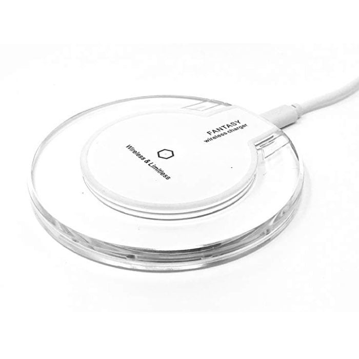 Qi Fantasy Universele Draadloze Oplader 5V - 1.5A Wireless Charging Pad Wit