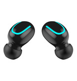 Stuff Certified® TWS Écouteurs sans fil Bluetooth 5.0 Écouteurs sans fil Écouteurs Écouteurs Noir - Son clair