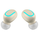 Stuff Certified® TWS Wireless Bluetooth 5.0 Earphones In-Ear Wireless Buds Earphones Earbuds Earphone Beige - Clear Sound