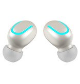 Stuff Certified® TWS Q32 Auriculares inalámbricos Bluetooth 5.0 en la oreja Auriculares inalámbricos Auriculares Auriculares Auriculares Blanco - Sonido claro