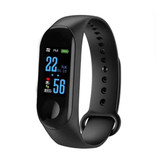 Stuff Certified® Originale M3 Smartband Fitness Sport Activity Tracker Smartwatch Smartphone Orologio OLED iOS Android iPhone Samsung Huawei Nero