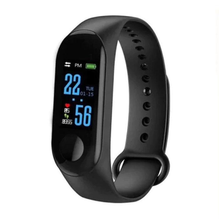 Original M3 Smartband Fitness Sport Aktivität Tracker Smartwatch Smartphone Uhr OLED iOS Android iPhone Samsung Huawei Schwarz