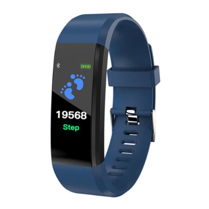 Original ID115 Plus Smartband Fitness Sport Activity Tracker Reloj inteligente Reloj inteligente iOS Android iPhone Samsung Huawei Azul