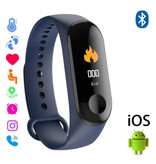 Stuff Certified® Original M3 Smartband Fitness Sport Activity Tracker Reloj inteligente Reloj inteligente OLED iOS Android iPhone Samsung Huawei Azul