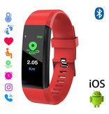 Stuff Certified® Oryginalny ID115 Plus Smartband Fitness Sport Activity Tracker Smartwatch Smartwatch Zegarek iOS Android iPhone Samsung Huawei Red