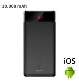 Baseus Externe 10.000mAh Powerbank Noodaccu Batterij Oplader Charger Zwart