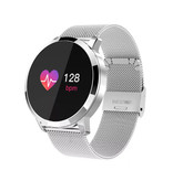 Stuff Certified® Oryginalny Q8 Smartband Fitness Sport Activity Tracker Smartwatch Smartwatch Zegarek OLED iOS Android iPhone Samsung Huawei Srebrny metal