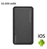 USAMS Mosaic Externe 10.000mAh Powerbank Noodaccu Batterij Oplader Charger Zwart