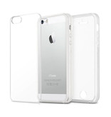 Stuff Certified® iPhone 5 Ganzkörper 360 ° transparente TPU Silikonhülle + PET Displayschutzfolie