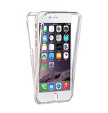 Stuff Certified® Coque en silicone TPU transparente à 360 ° pour iPhone 6 + protecteur d'écran en PET