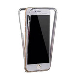 Stuff Certified® Coque en silicone TPU transparente 360 ° pour iPhone 6 Plus + protecteur d'écran en PET