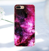 Stuff Certified® iPhone 8 Plus - Space Star Case Cover Cas Soft TPU Case