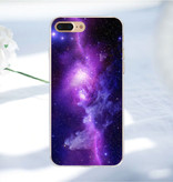 Stuff Certified® iPhone 8 Plus - Space Star Hülle Cover Soft Soft TPU Hülle