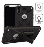 Stuff Certified® iPhone 5 - Military Armor Case Cover Cas TPU Case Black + Kickstand