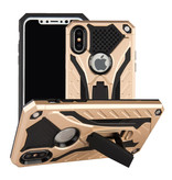 Stuff Certified® iPhone 6S - Military Armor Case Cover Cas TPU Case Black + Kickstand