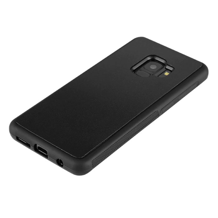 Stuff Certified® Samsung Galaxy S9 Plus - Carcasa anti absorción de gravedad Carcasa Cas Case Negro