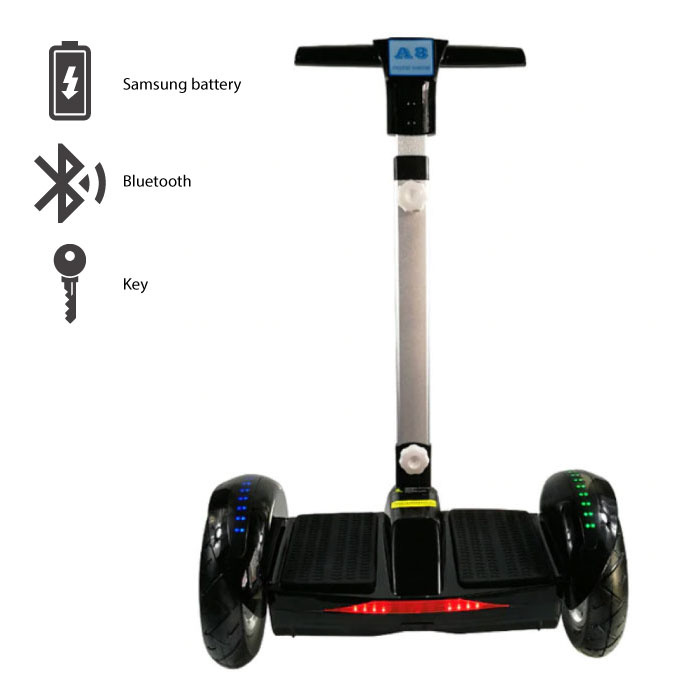 FLJ Electric Hoverboard with Handle 10.5 350W 4.4 Ah Black Stuff Enough.be