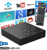 Stuff Certified® Lecteur multimédia HK1 Mini 4K TV Box Android Kodi - 2 Go de RAM - 16 Go de stockage