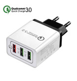 Stuff Certified® Qualcomm Quick Charge 3.0 Dreifacher (3x) USB-Anschluss iPhone / Android-Ladegerät Wallcharger Schwarz