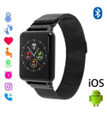 COLMI Country 1 Smartwatch Smartband Smartfon Fitness Sport Activity Tracker Zegarek OLED iOS Android iPhone Samsung Huawei Czarny pasek magnetyczny