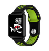 COLMI Land 1 Smartwatch Smartband Smartphone Fitness Sport Aktivität Tracker Uhr OLED iOS Android iPhone Samsung Huawei Grün Zweifarbiger Gurt