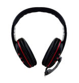 SOONHUA Wired  Gaming Koptelefoon Headset Headphones Over Ear met Microfoon Rood